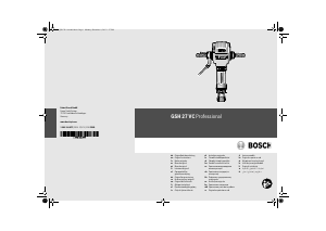 Manuál Bosch GSH 27 VC Professional Demoliční kladivo