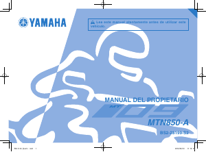 Manual de uso Yamaha MT09 (2019) Motocicleta