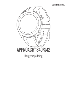 Brugsanvisning Garmin Approach S42 Sportsure