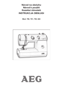 Instrukcja AEG 790 Maszyna do szycia
