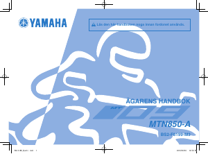 Bruksanvisning Yamaha MT09 (2020) Motorcykel