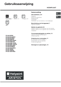 Handleiding Hotpoint-Ariston PH 631MS (WH)/HA Kookplaat