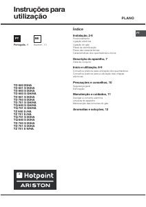 Manual Hotpoint-Ariston TQ 751 S (ICE) IX/HA Placa