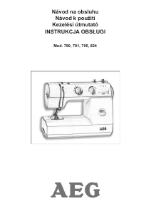 Instrukcja AEG 824 Maszyna do szycia