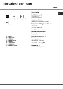 Manuale Hotpoint-Ariston PZ 640 T (IX)/HA Piano cottura