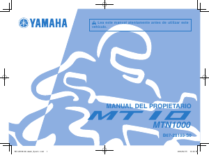 Manual de uso Yamaha MT10 (2016) Motocicleta