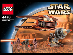 Bruksanvisning Lego set 4478 Star Wars Geonosian Fighter