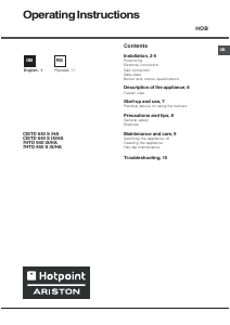 Handleiding Hotpoint-Ariston 7HTD 640S (CH) IX/HA Kookplaat