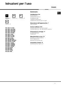 Manual de uso Hotpoint-Ariston PC 730 RT X /HA Placa