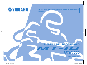 Manual de uso Yamaha MT10 (2020) Motocicleta