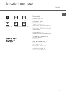 Manual de uso Hotpoint-Ariston B PP 73 G HA 240S GT Placa