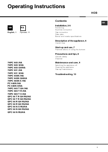 Handleiding Hotpoint-Ariston 7HPC 640 T GH /HA Kookplaat