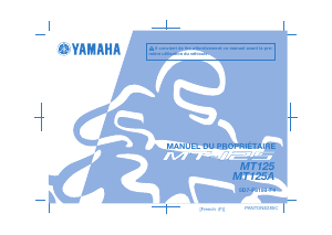 Mode d’emploi Yamaha MT125 (2015) Moto