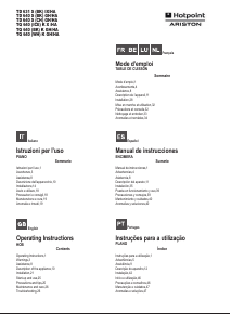 Mode d’emploi Hotpoint-Ariston TD 631 S (BK) IX/HA Table de cuisson