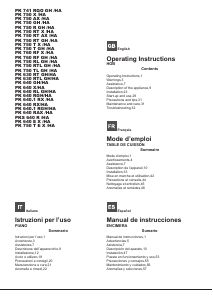 Manual Hotpoint-Ariston PK 741 RQO GH /HA Placa