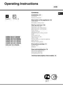 Manual Hotpoint-Ariston 7HKRO 642 DO X RU/HA Hob