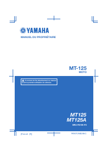Mode d’emploi Yamaha MT125 (2016) Moto