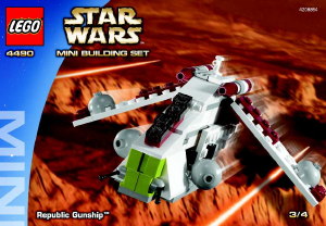 Bedienungsanleitung Lego set 4490 Star Wars MINI Republic Gunship