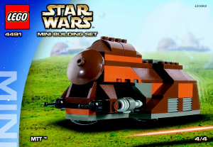 Manual Lego set 4491 Star Wars MINI MTT