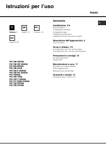 Handleiding Hotpoint-Ariston PH 741 RQO GH/HA Kookplaat