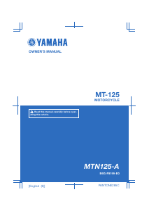 Manual Yamaha MT125 (2020) Motorcycle