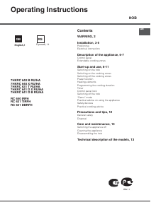 Manual Hotpoint-Ariston RC 641 DBRFH Hob