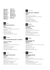 Manual Hotpoint-Ariston KRC 741 D Z Placa