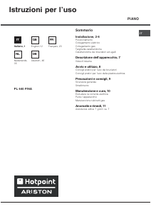 Manuale Hotpoint-Ariston PL 640 P (WH)/HA Piano cottura