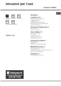 Manual de uso Hotpoint-Ariston CX65SP1 (W) I /HA Cocina