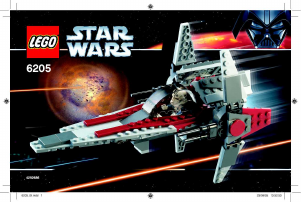 Bruksanvisning Lego set 6205 Star Wars V-wing Fighter