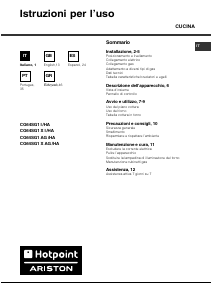 Manual de uso Hotpoint-Ariston CG64SG1 (X) I /HA Cocina