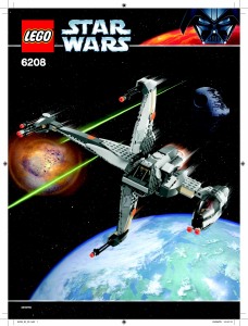 Manual de uso Lego set 6208 Star Wars B-Wing fighter