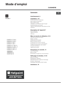 Mode d’emploi Hotpoint-Ariston H6MMP6AG X Cuisinière