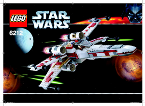 Handleiding Lego set 6212 Star Wars X-Wing starfighter
