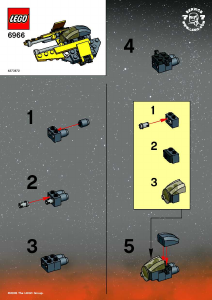 Mode d’emploi Lego set 6966 Star Wars MINI Jedi Starfighter