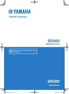 Handleiding Yamaha SR400 (2016) Motor