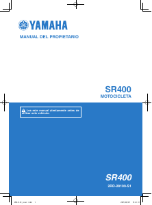 Manual de uso Yamaha SR400 (2016) Motocicleta