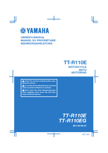 Manual Yamaha TT-R110E (2016) Motorcycle