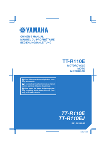 Handleiding Yamaha TT-R110E (2018) Motor