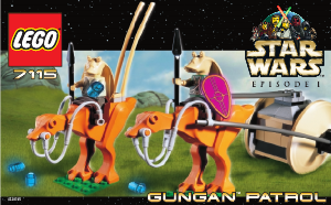 Bruksanvisning Lego set 7115 Star Wars Gungan Patrol