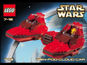 Mode d’emploi Lego set 7119 Star Wars Twin-Pod Cloud Car