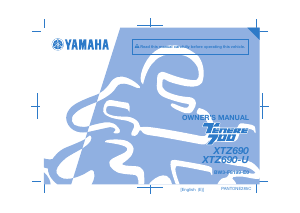 Handleiding Yamaha Tenere 700 (2020) Motor