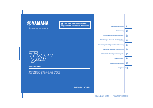 Bruksanvisning Yamaha Tenere 700 (2021) Motorcykel