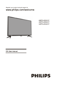 Manual Philips 49PFL4552 LED Television