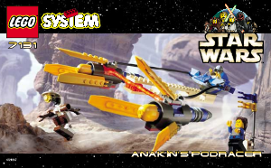 Manual Lego set 7131 Star Wars Anakins podracer