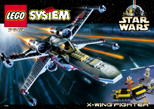 Manual de uso Lego set 7140 Star Wars X-Wing fighter