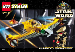 Manual de uso Lego set 7141 Star Wars Naboo fighter