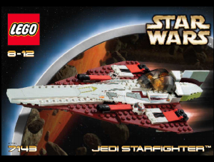 Manual de uso Lego set 7143 Star Wars Jedi starfighter