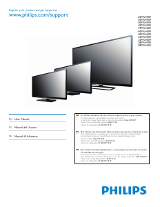 Manual de uso Philips 49PFL4609 Televisor de LED