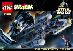 Brugsanvisning Lego set 7150 Star Wars TIE fighter og Y-Wing